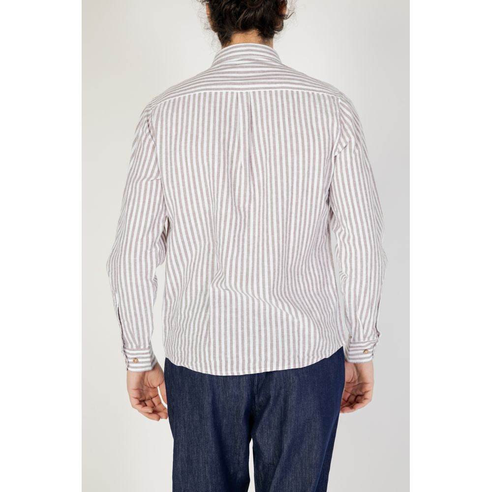 Hamaki-Ho Brown Linen Shirt - Hilstor