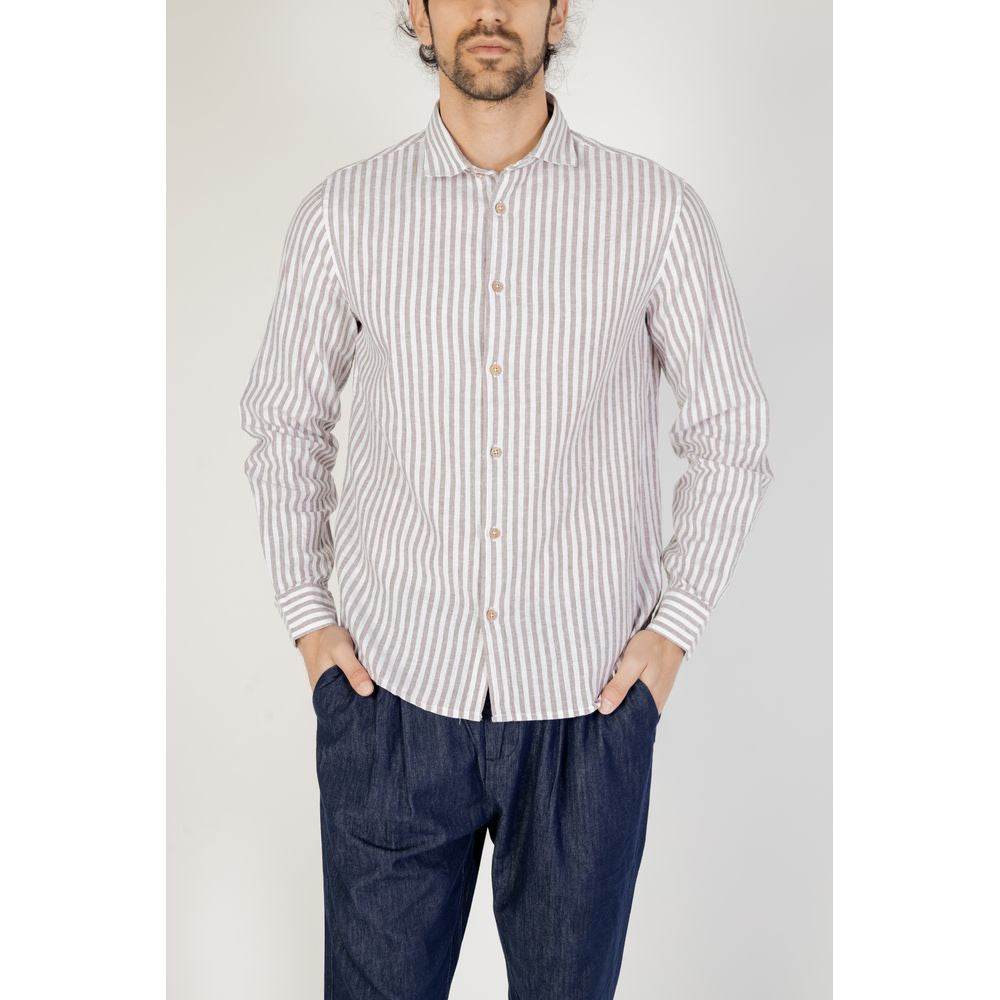 Hamaki-Ho Brown Linen Shirt - Hilstor