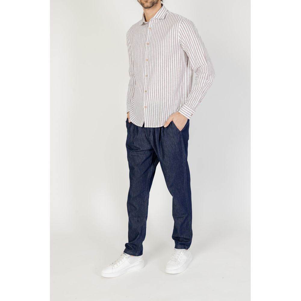 Hamaki-Ho Brown Linen Shirt - Hilstor