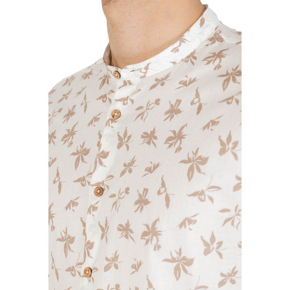 Hamaki-Ho Gray Cotton Shirt - Hilstor