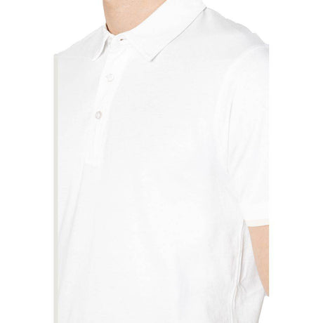 Hamaki-Ho White Cotton Polo Shirt - Hilstor
