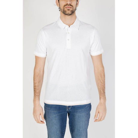 Hamaki-Ho White Cotton Polo Shirt - Hilstor