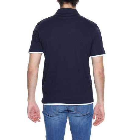 Hamaki-Ho Blue Cotton Polo Shirt - Hilstor