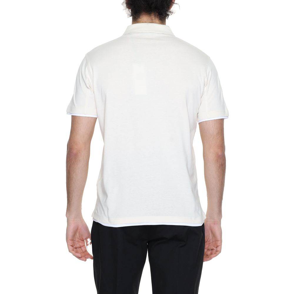 Hamaki-Ho Cream Cotton Polo Shirt - Hilstor