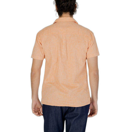 Hamaki-Ho Orange Linen Shirt - Hilstor
