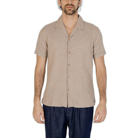 Hamaki-Ho Beige Linen Shirt - Hilstor