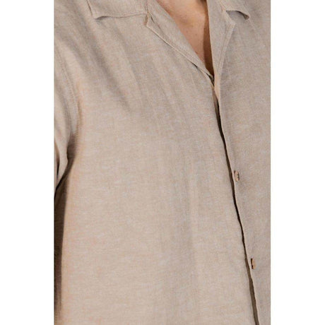 Hamaki-Ho Beige Linen Shirt - Hilstor