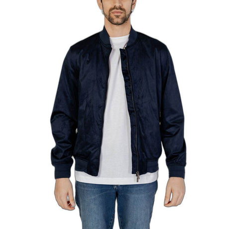 Hamaki-Ho Blue Polyester Jacket - Hilstor