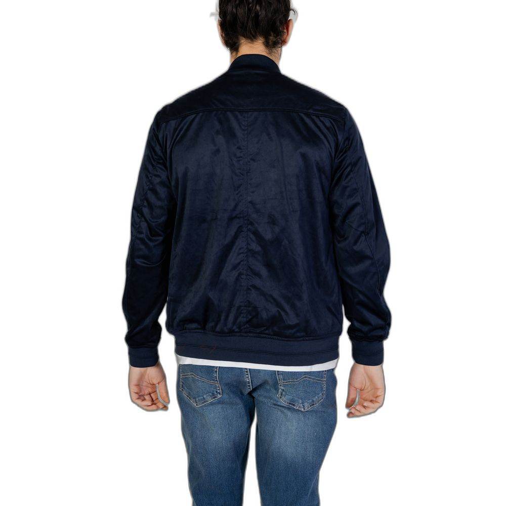 Hamaki-Ho Blue Polyester Jacket - Hilstor