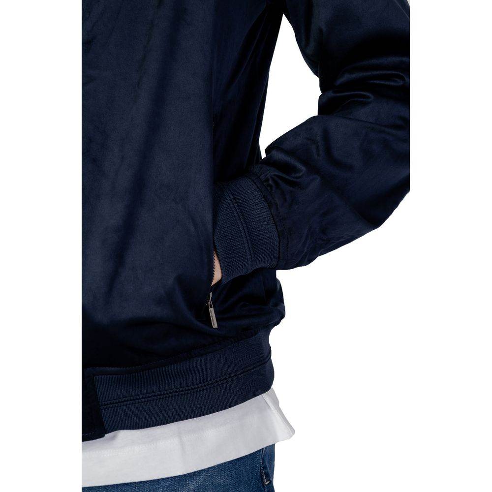 Hamaki-Ho Blue Polyester Jacket - Hilstor