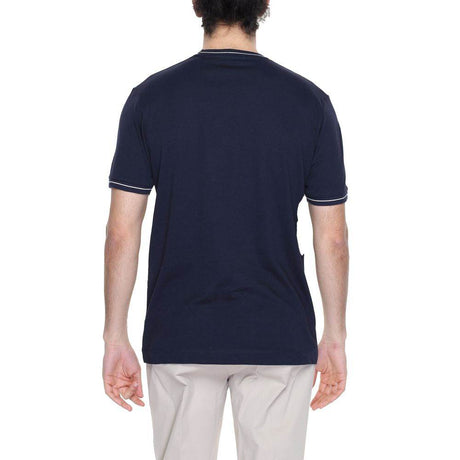 Hamaki-Ho Blue Cotton T-Shirt - Hilstor