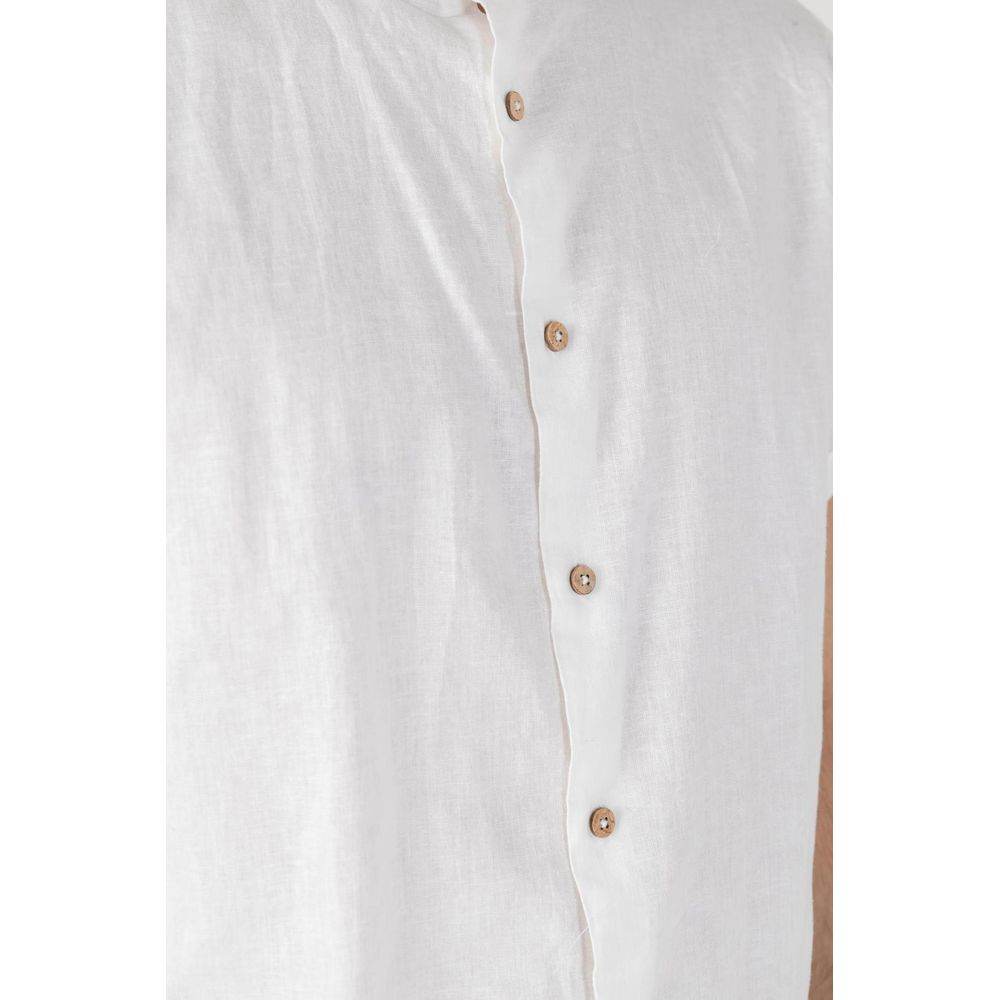 Hamaki-Ho White Linen Shirt - Hilstor