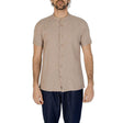 Hamaki-Ho Beige Linen Shirt - Hilstor