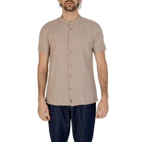 Hamaki-Ho Beige Linen Shirt - Hilstor