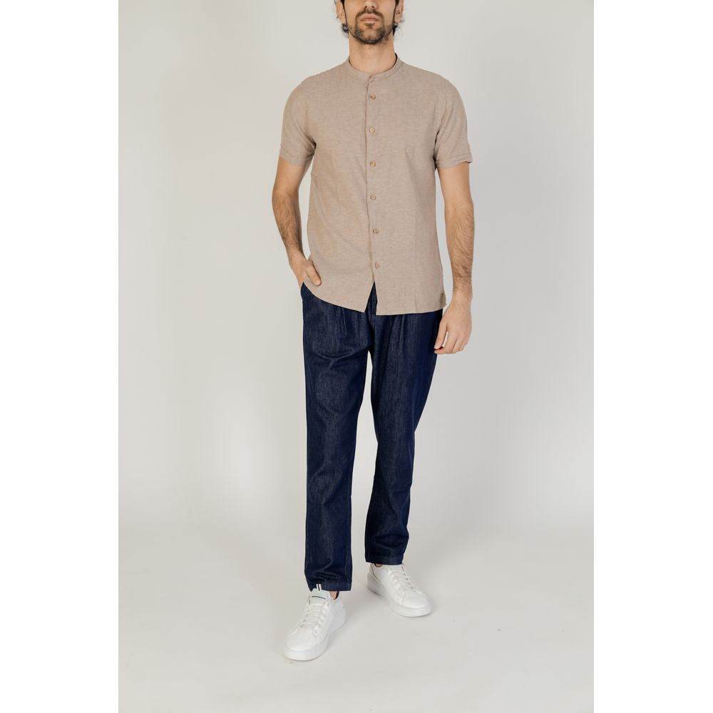 Hamaki-Ho Beige Linen Shirt - Hilstor