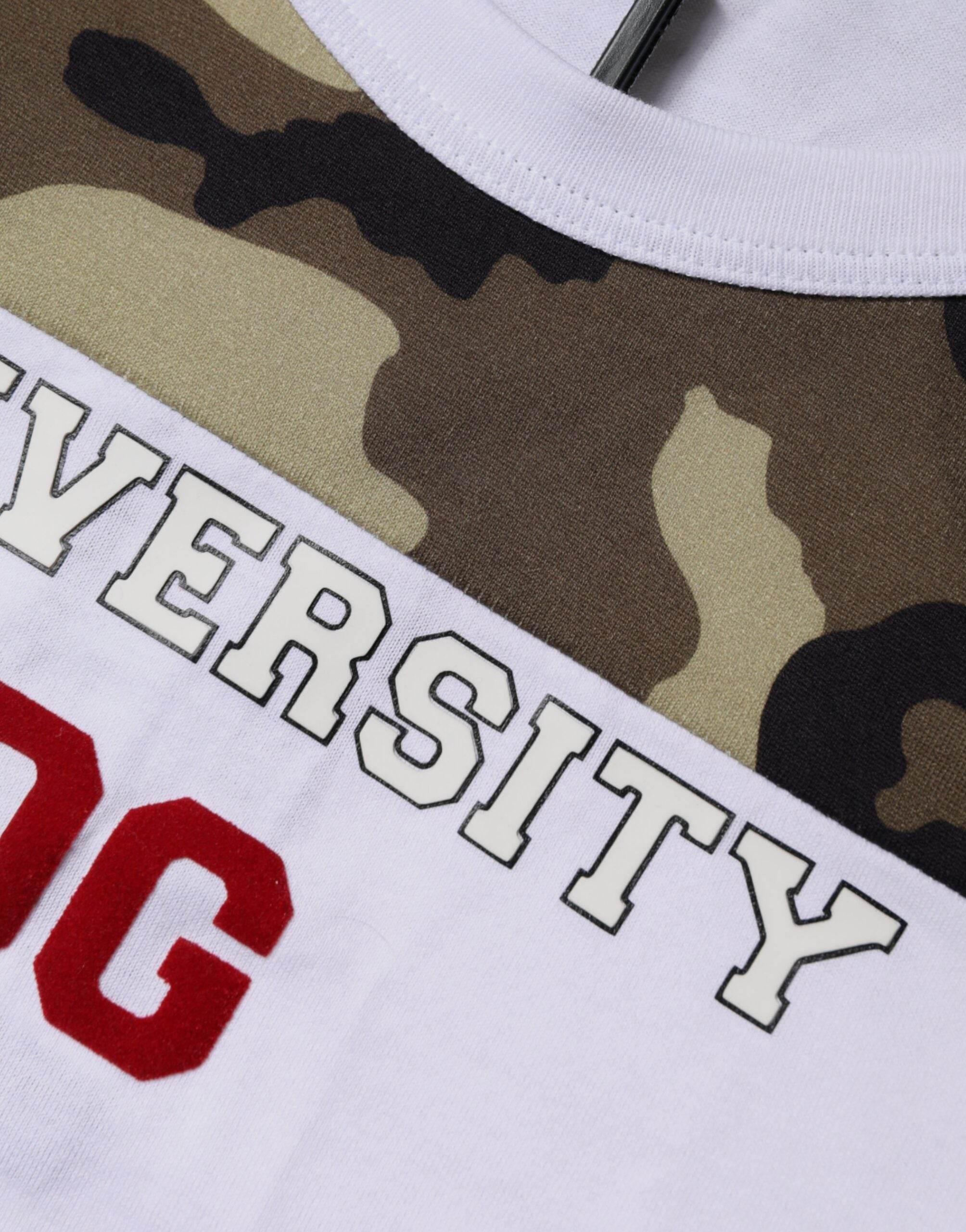 Dolce & Gabbana White Camouflage Tank Sleeveless T-shirt - Hilstor