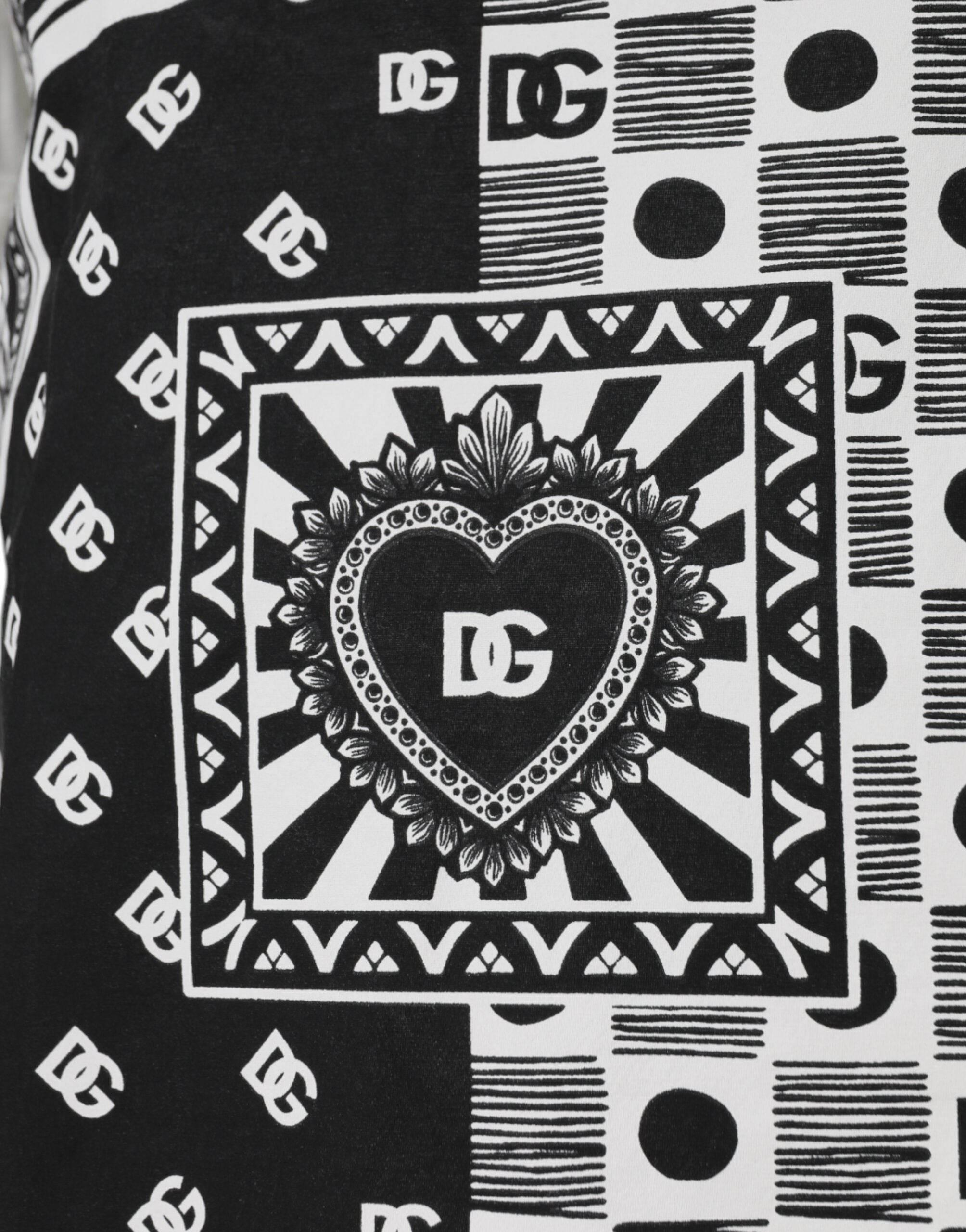 Dolce & Gabbana White Bandana Print Cotton Short Sleeves T-shirt - Hilstor
