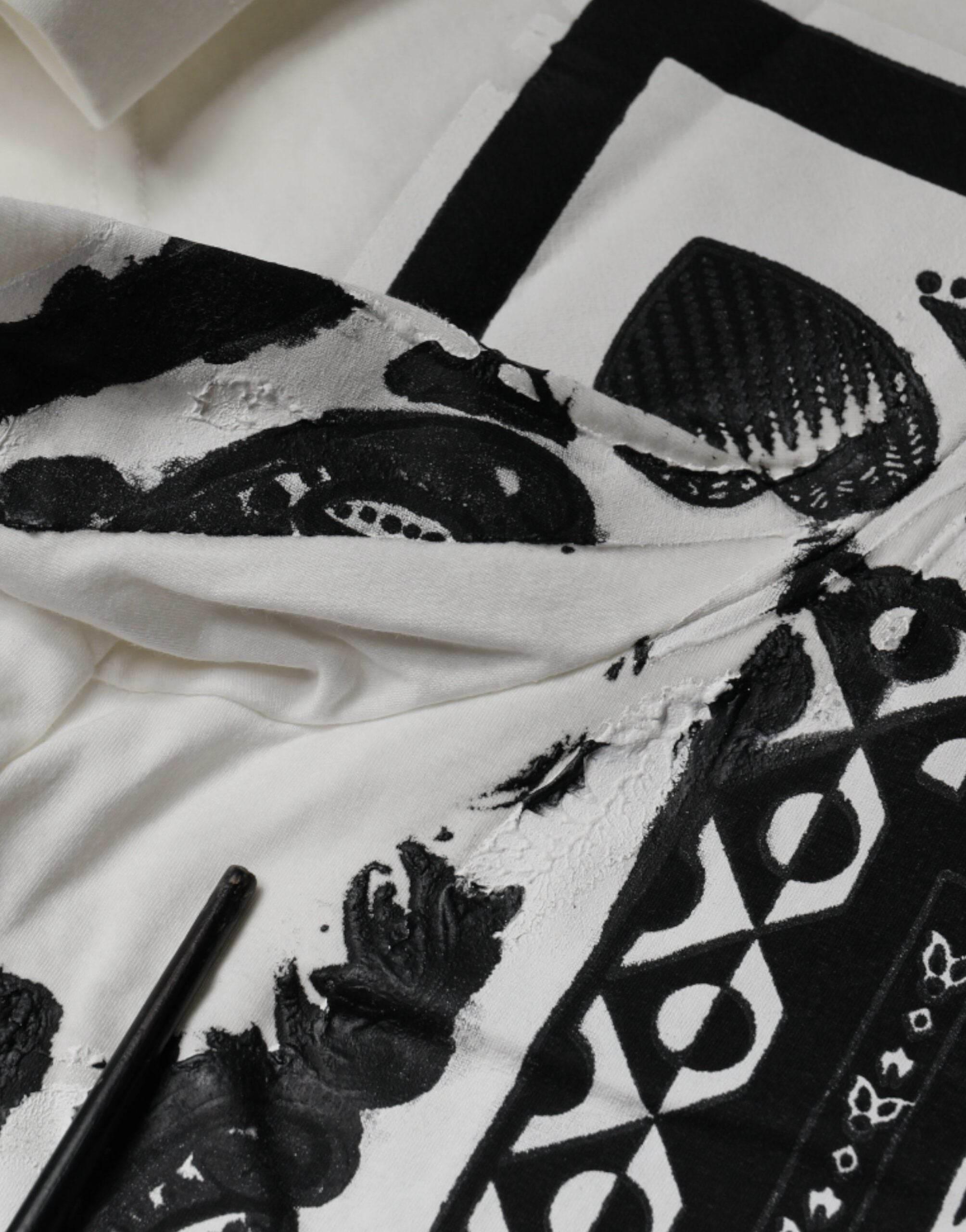 Dolce & Gabbana White Bandana Print Cotton Short Sleeves T-shirt - Hilstor