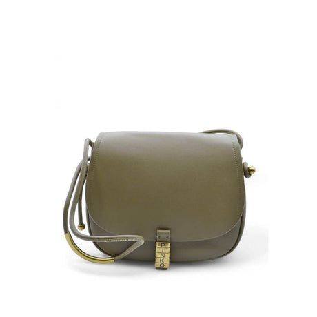 PINKO Green Leather Women Crossbody Bag - Hilstor