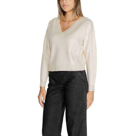 Vero Moda White Viscose Sweater - Hilstor