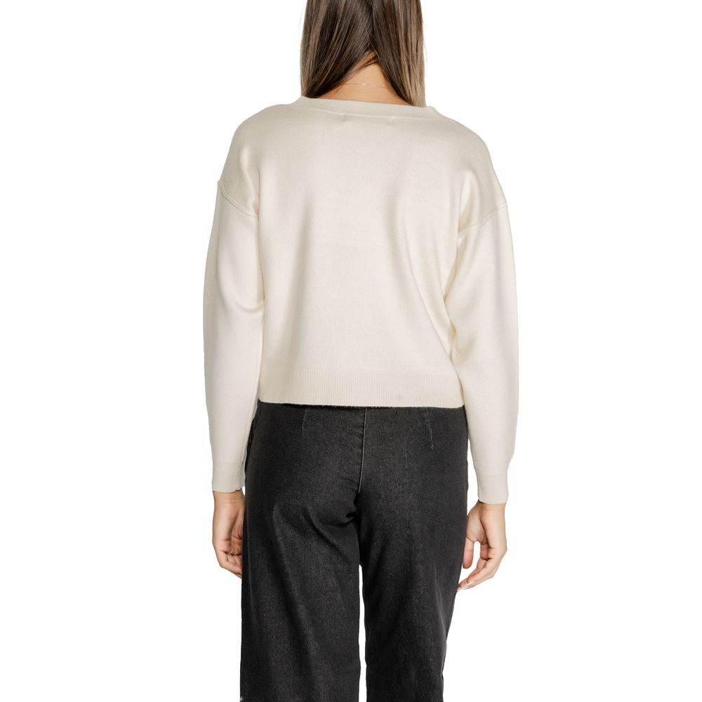 Vero Moda White Viscose Sweater - Hilstor