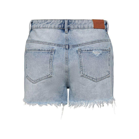 Only Light Blue Cotton Short - Hilstor