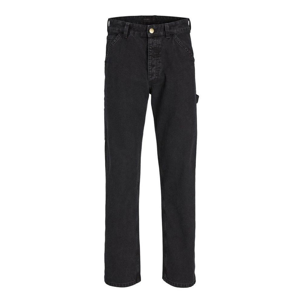 Jack Jones Black Cotton Relaxed Fit Jean - Hilstor