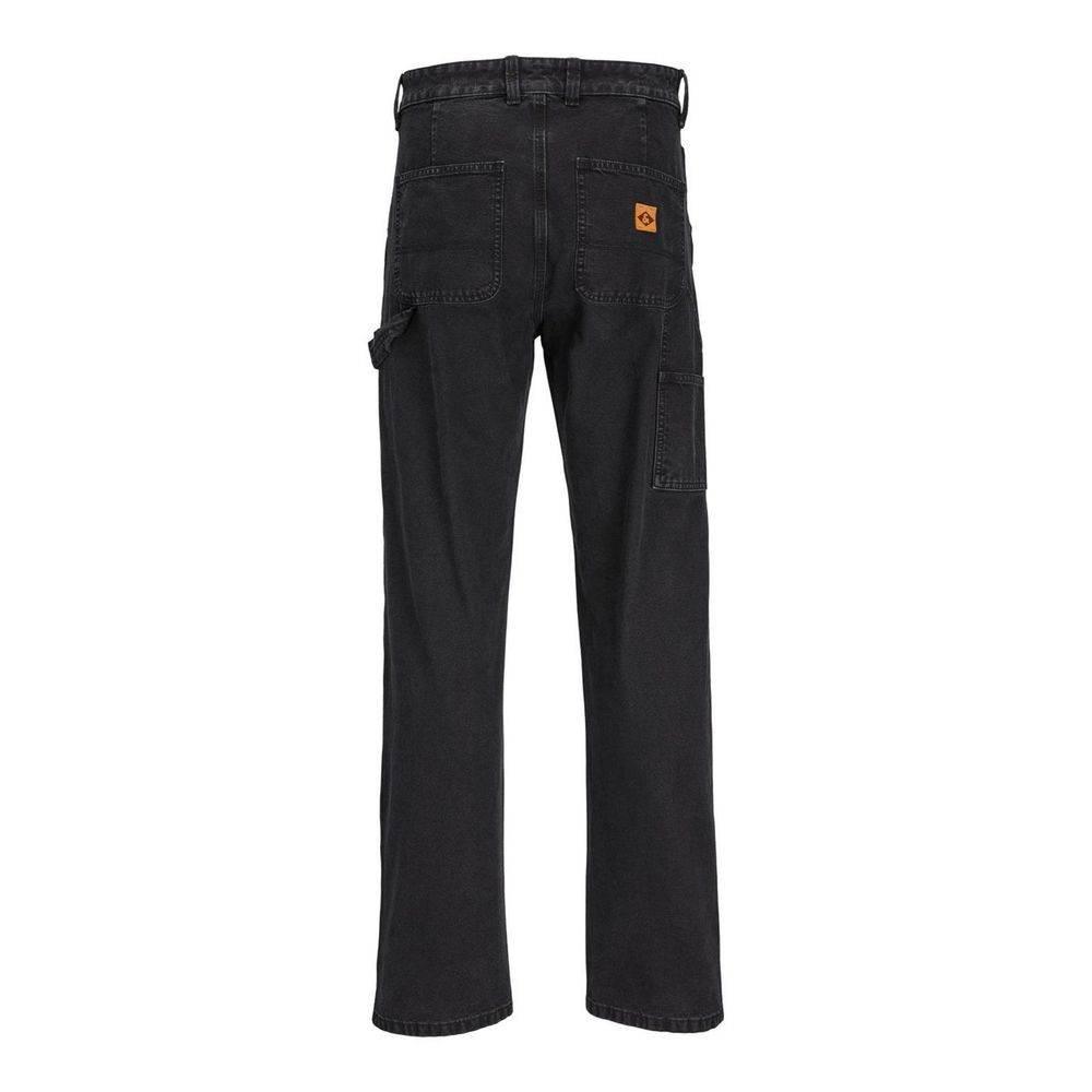 Jack Jones Black Cotton Relaxed Fit Jean - Hilstor