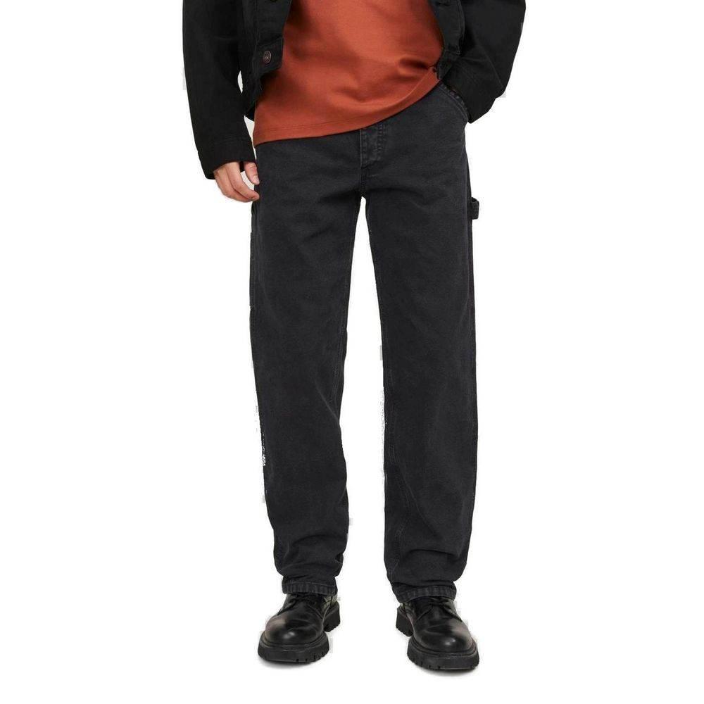 Jack Jones Black Cotton Relaxed Fit Jean - Hilstor