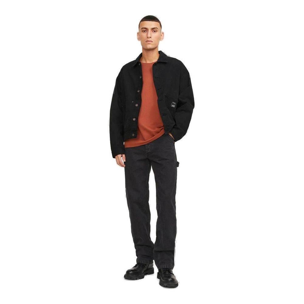 Jack Jones Black Cotton Relaxed Fit Jean - Hilstor