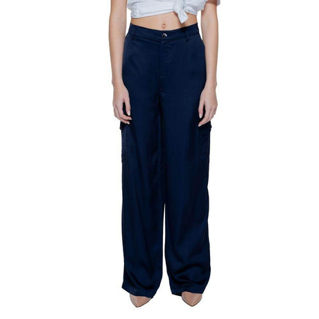 Street One Blue Viscose Pant - Hilstor