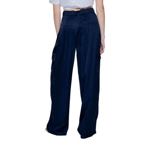Street One Blue Viscose Pant - Hilstor