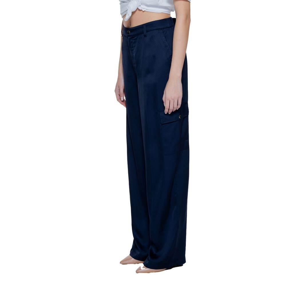 Street One Blue Viscose Pant - Hilstor