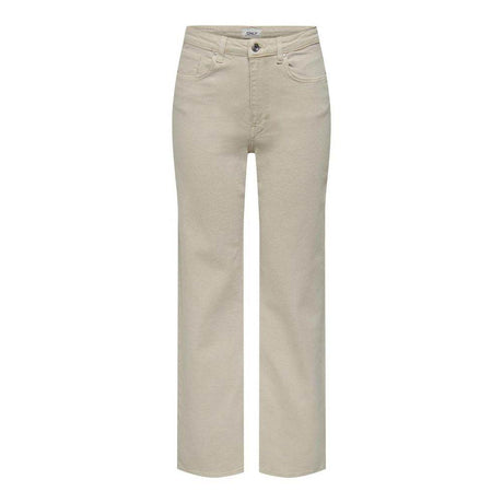 Only Beige Cotton Jeans & Pant - Hilstor