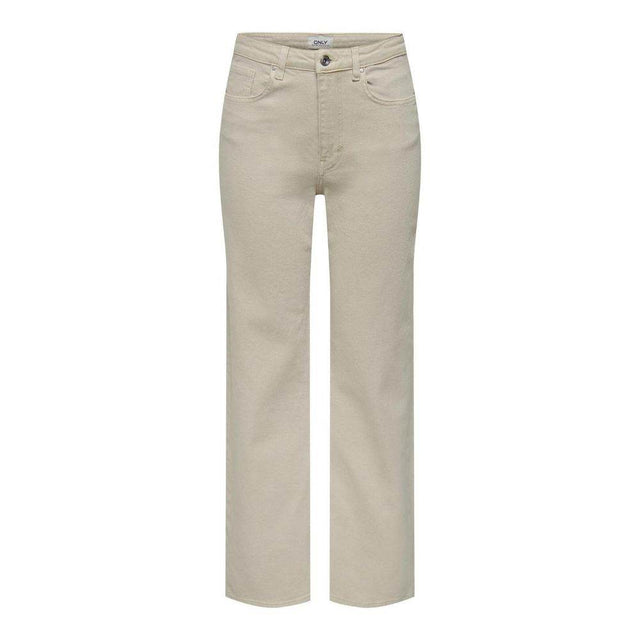 Only Beige Cotton Jeans & Pant - Hilstor