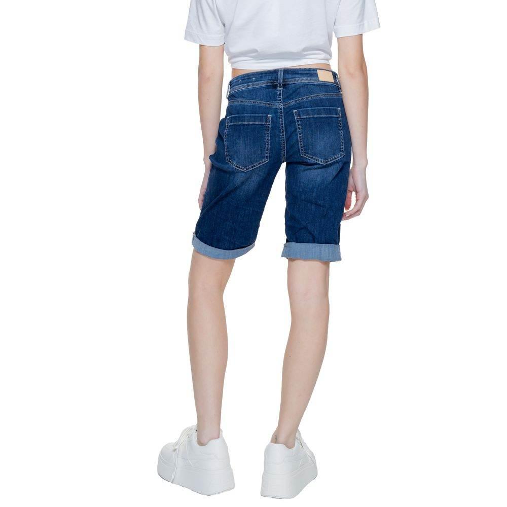 Street One Blue Cotton Short - Hilstor