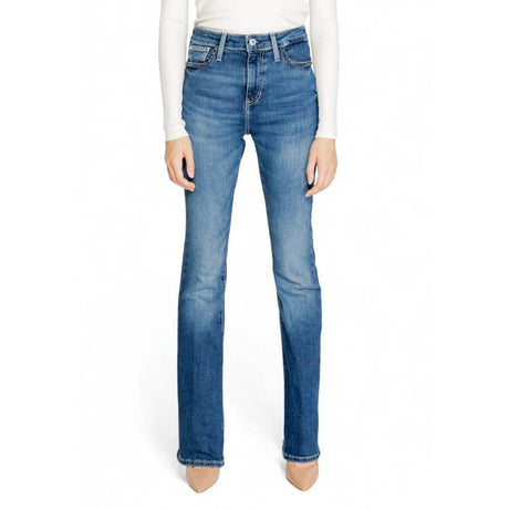 Guess Blue Cotton Bootcut Jean - Hilstor