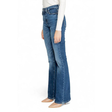 Guess Blue Cotton Bootcut Jean - Hilstor