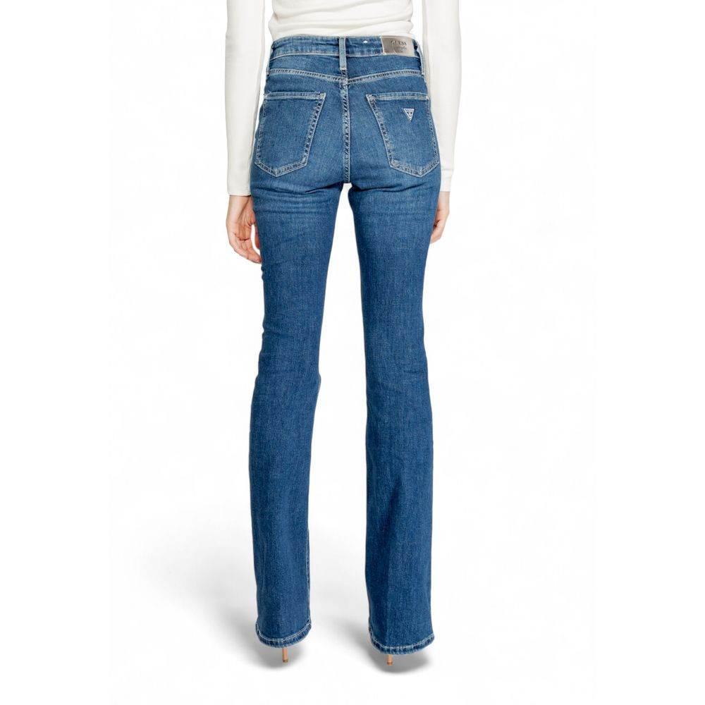 Guess Blue Cotton Bootcut Jean - Hilstor