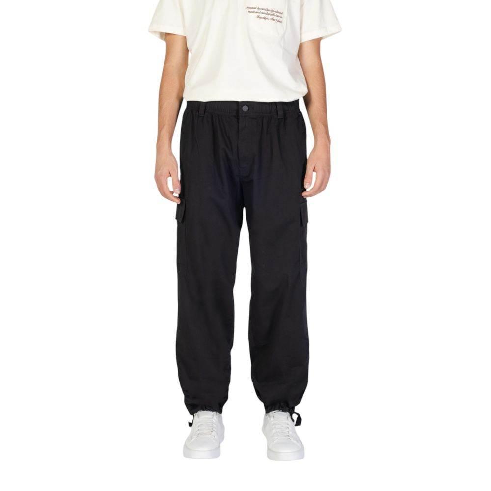 Calvin Klein Jeans Black Recycled Cotton Pant - Hilstor