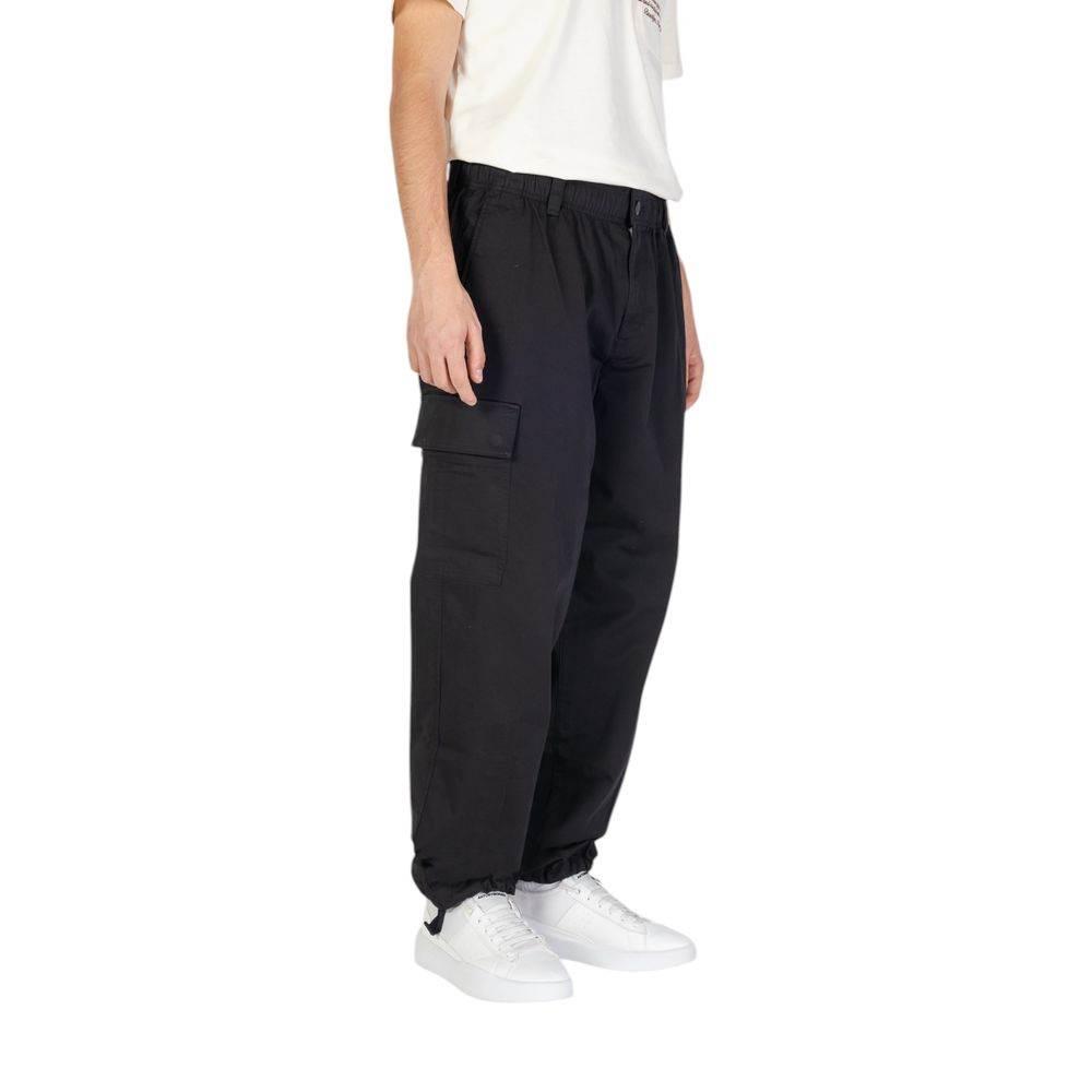 Calvin Klein Jeans Black Recycled Cotton Pant - Hilstor