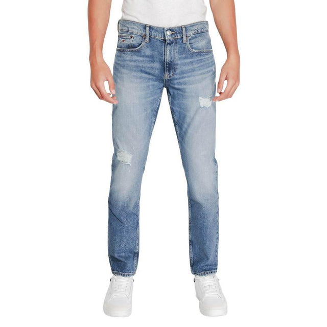 Tommy Hilfiger Jeans Blue Cotton Slim Fit Jean - Hilstor