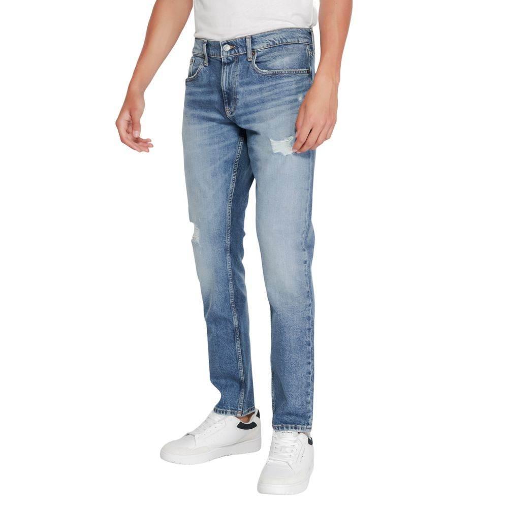 Tommy Hilfiger Jeans Blue Cotton Slim Fit Jean - Hilstor
