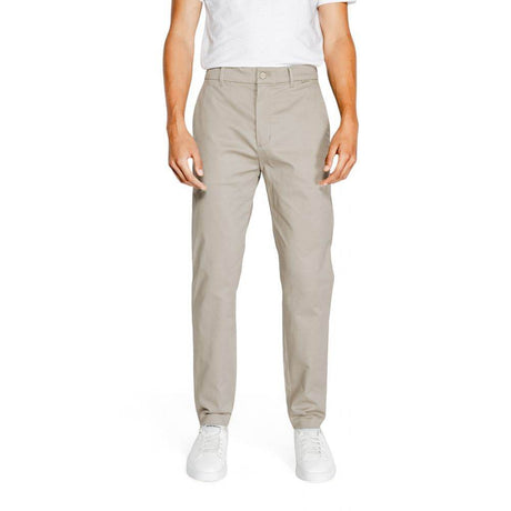 Calvin Klein Beige Cotton Cotton Jeans & Pant - Hilstor