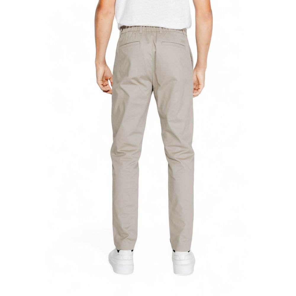 Calvin Klein Beige Cotton Cotton Jeans & Pant - Hilstor