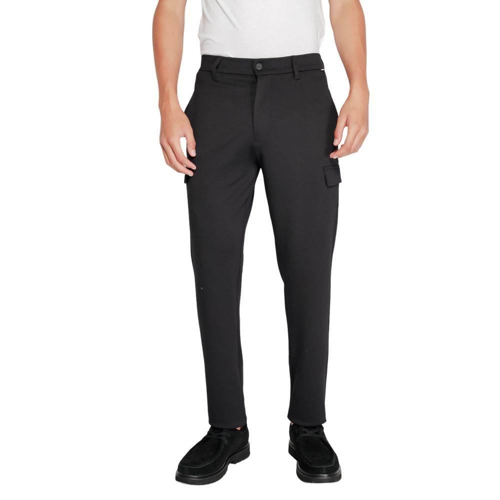Calvin Klein Black Recycled Polyester Jeans & Pant - Hilstor