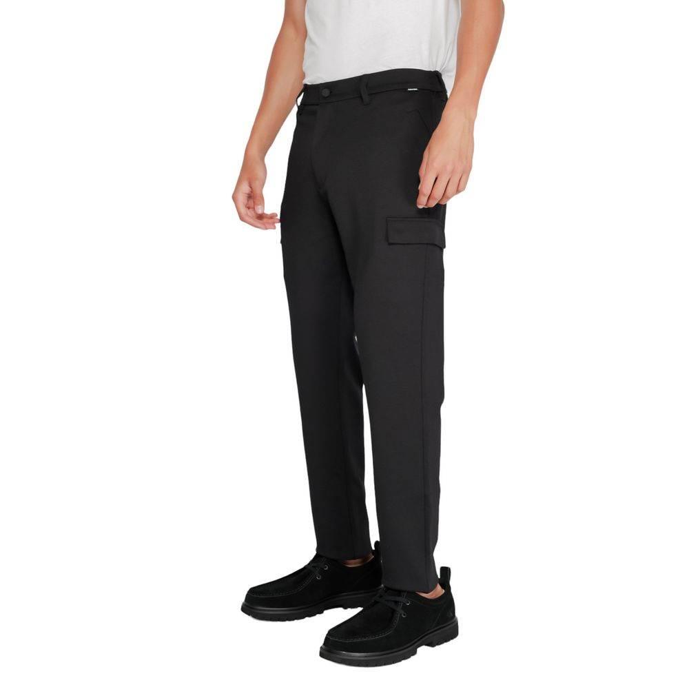 Calvin Klein Black Recycled Polyester Jeans & Pant - Hilstor