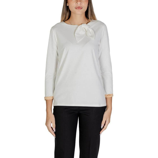 Alviero Martini Prima Classe White Cotton Long Sleeve - Hilstor