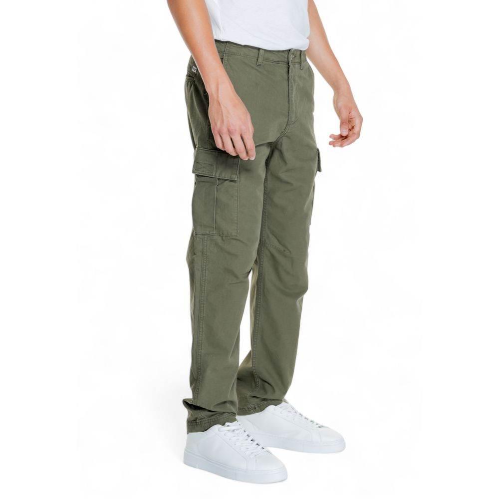Jack Jones Green Cotton Pant - Hilstor