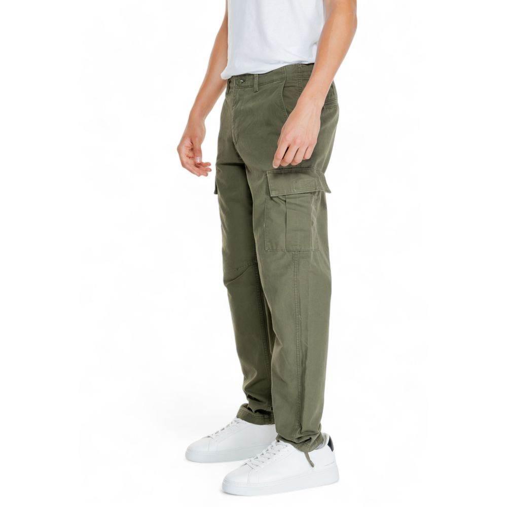 Jack Jones Green Cotton Pant - Hilstor